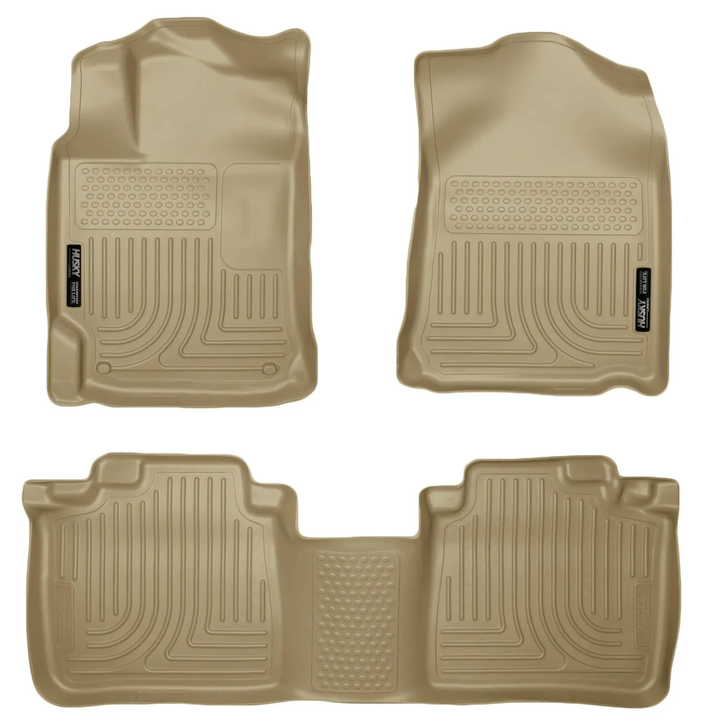 2010-2015 Lexus RX350, RX450h Front & 2nd Seat Floor Liners - Tan