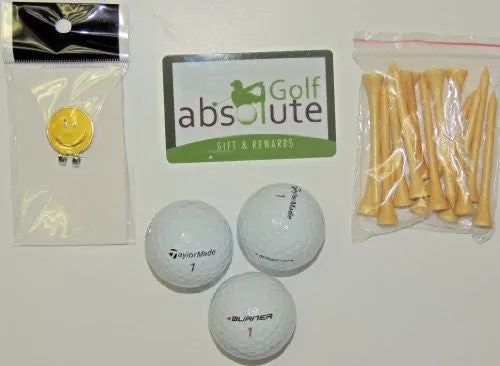 48 Taylormade Mix Grade C With Free Tee's and Magnetic Smiley Face Golf Ball Marker/Hat Clip