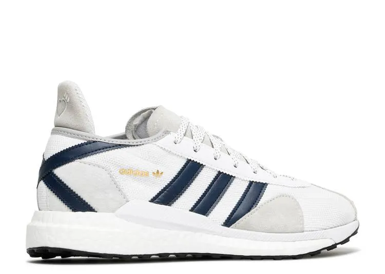 Adidas HUMAN MADE X TOKIO SOLAR 'WHITE NAVY' sneakers, white