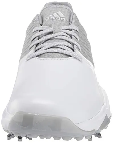 adidas Men's Adipower 4ORGED Golf Shoe, Clear Onix/Matte Silver/FTWR White, 13 M US