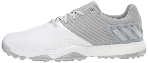 adidas Men's Adipower 4ORGED Golf Shoe, Clear Onix/Matte Silver/FTWR White, 13 M US