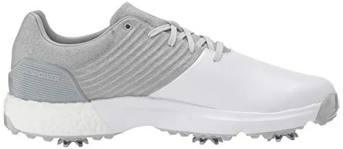 adidas Men's Adipower 4ORGED Golf Shoe, Clear Onix/Matte Silver/FTWR White, 13 M US