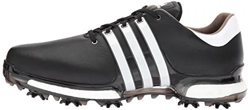 adidas Men's TOUR 360 2.0 Golf Shoe, Core Black/White, 8 M US