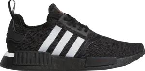 Adidas NMD_R1 'Japanese Side Print - Black White' sneakers, black