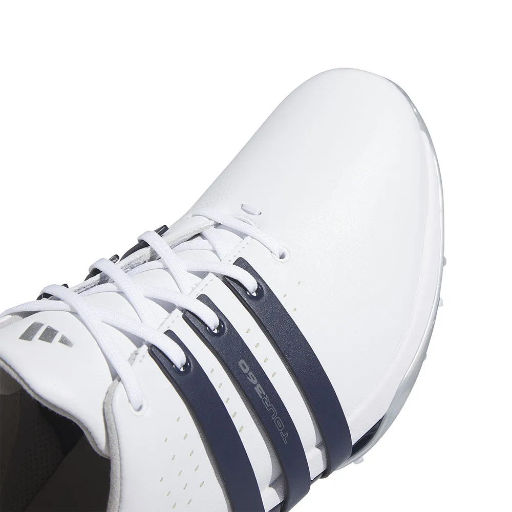 adidas Tour360 24 Spiked Waterproof Shoes - Ftwr White/Collegiate Navy/Silver Met.