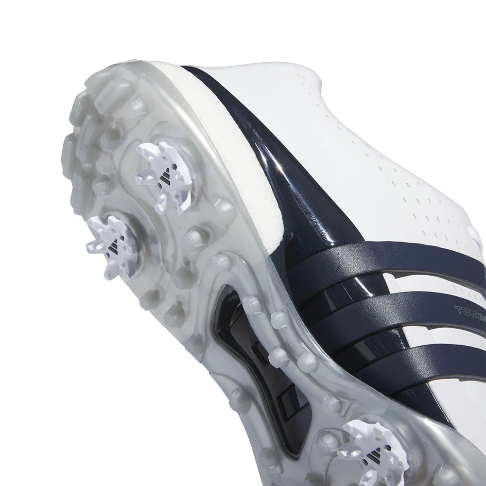 adidas Tour360 24 Spiked Waterproof Shoes - Ftwr White/Collegiate Navy/Silver Met.