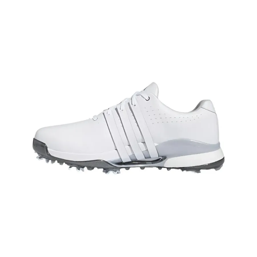 Adidas Tour360 24 Wide Golf Shoes - White/Silver