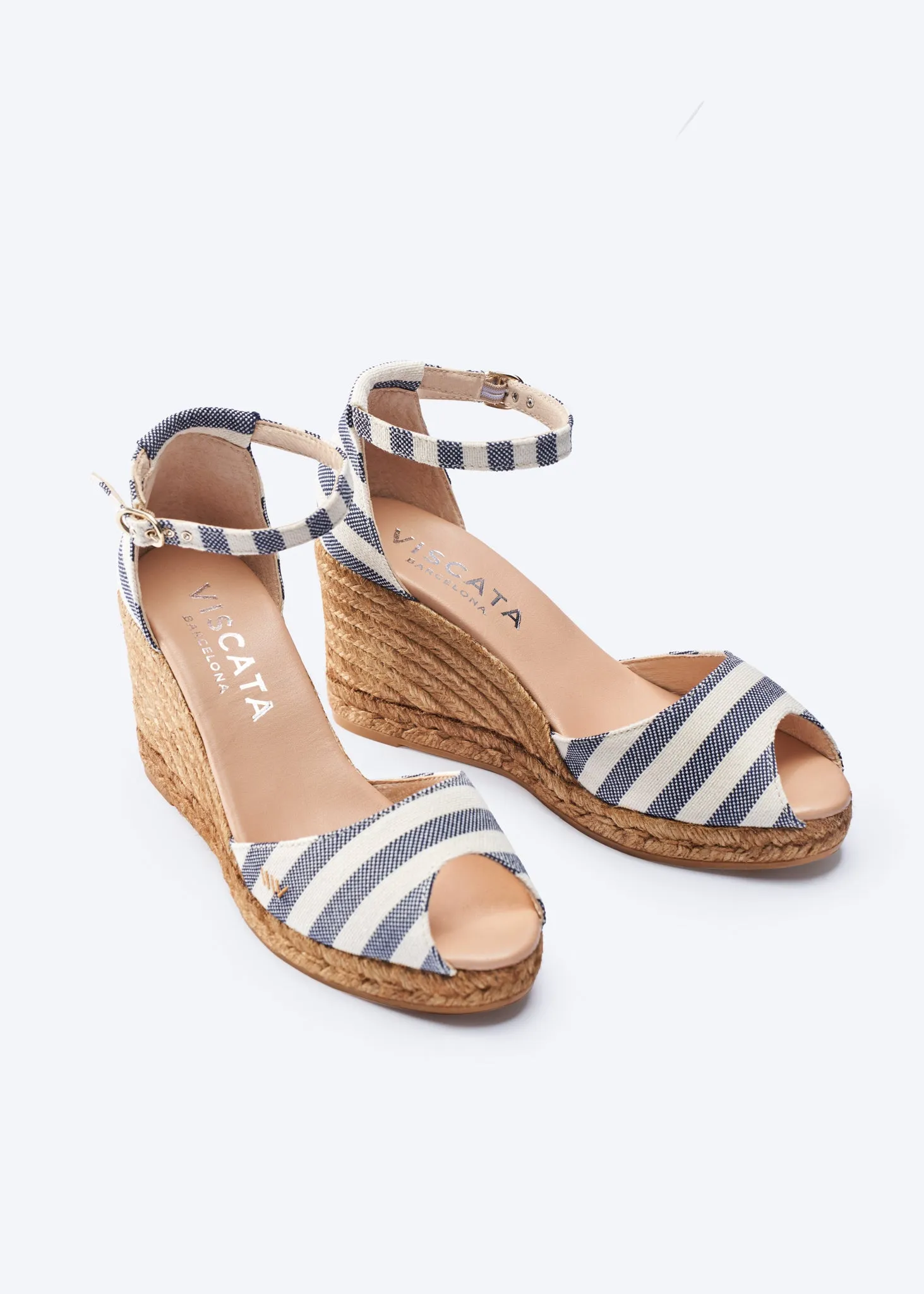 Aiguafreda Limited Edition Canvas Espadrille Sandal Wedges