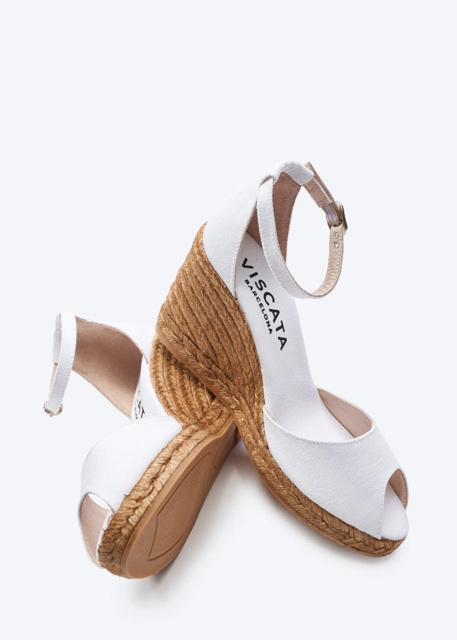 Aiguafreda Limited Edition Canvas Espadrille Sandal Wedges