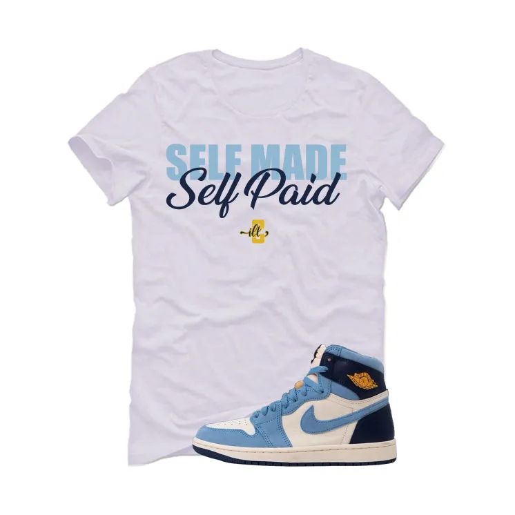 Air Jordan 1 High OG WMNS First in Flight White T-Shirt (Self Made Self Paid)| illcurrency