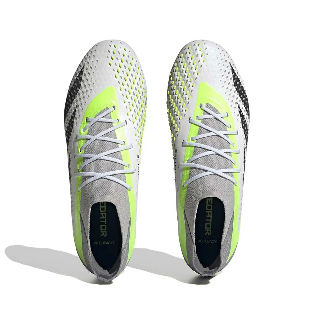 All Gender adidas Predator Accuracy.1 FG Soccer Shoes - FtwWhite,Cblack,Luclem - Regular (D)