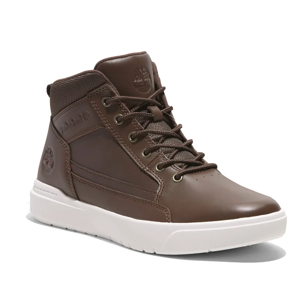 Allston Mid Logo High Top Lace Up Sneakers