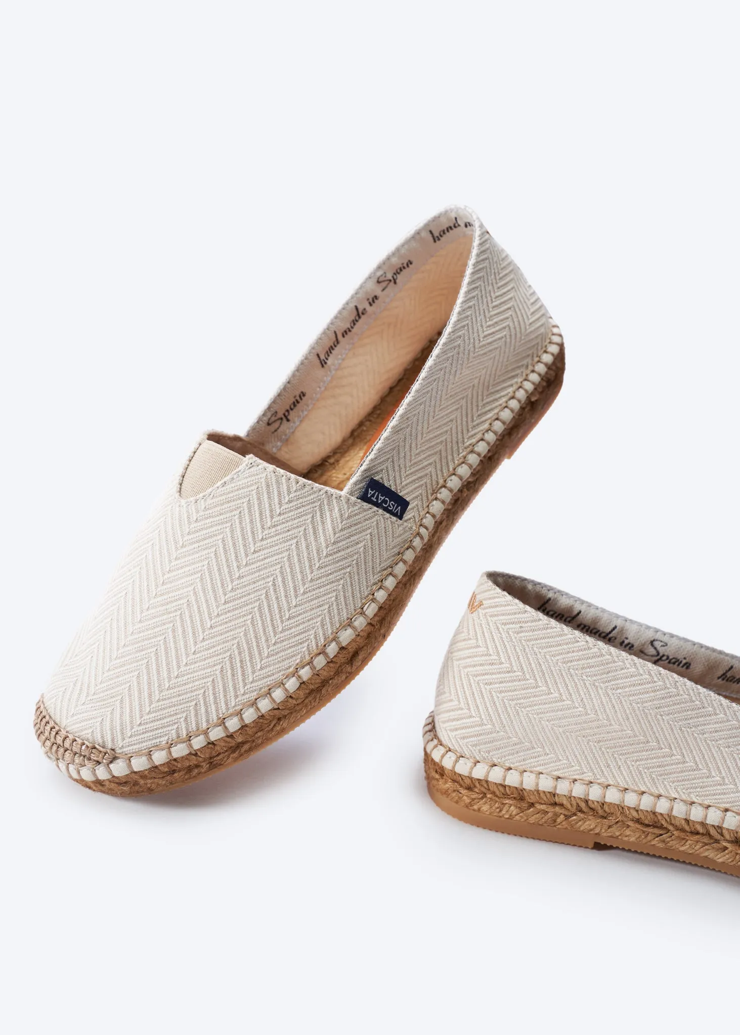 Barceloneta Herringbone Recycled PES Espadrille Flats