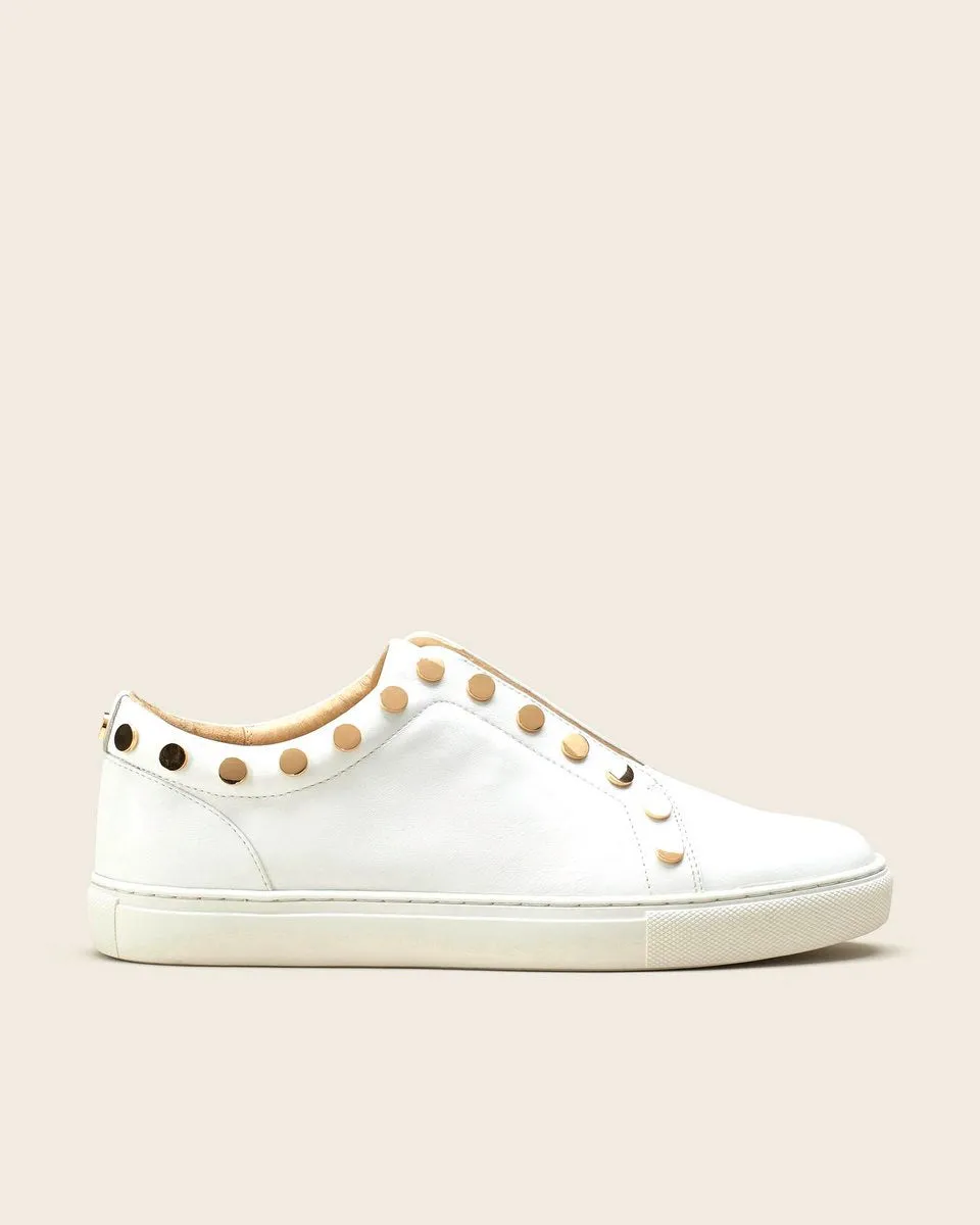 Baskets En Cuir Harine - Blanc