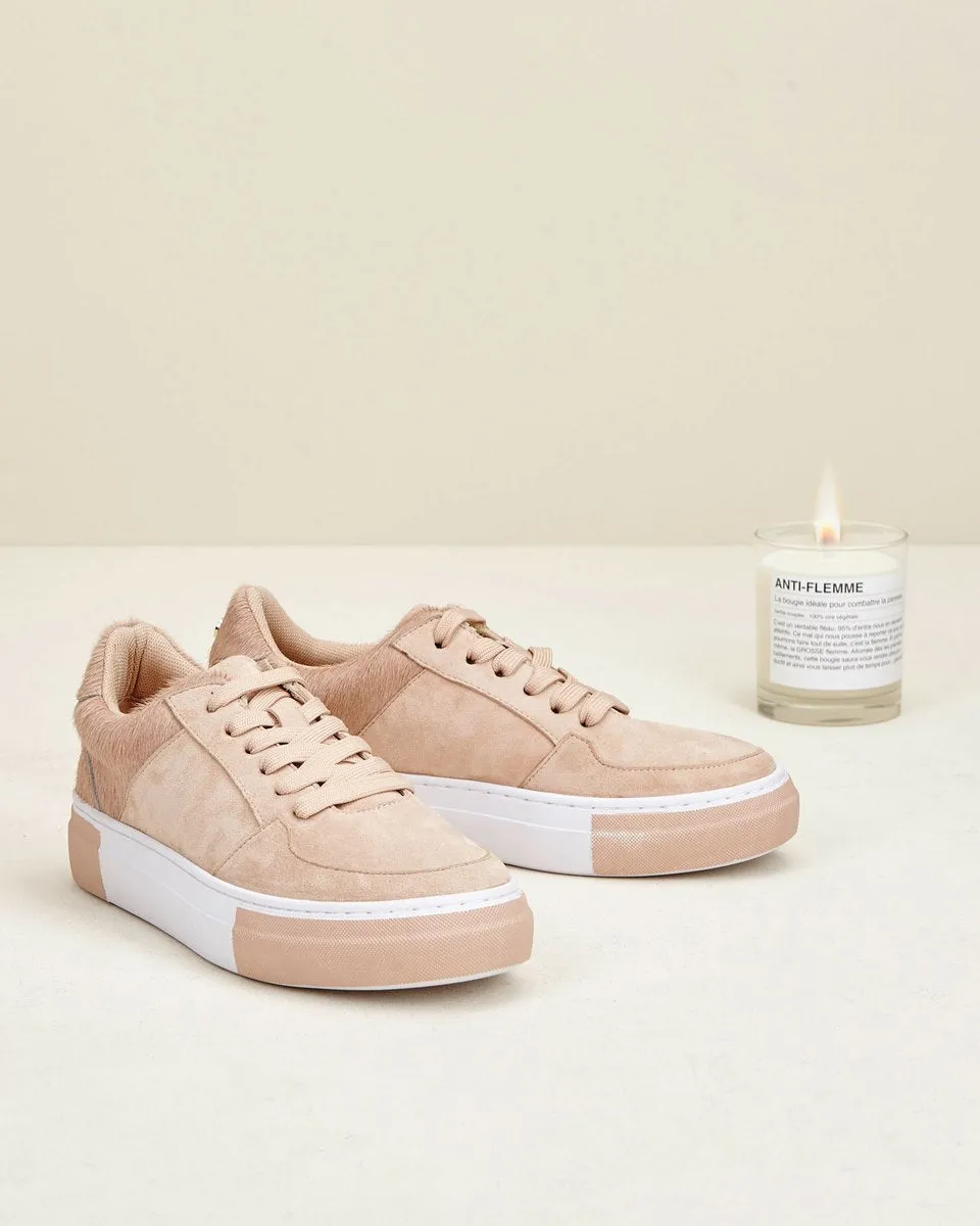 Baskets En Nubuck Hamili - Rose