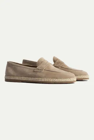 Beige suede espadrilles - Made In Italy