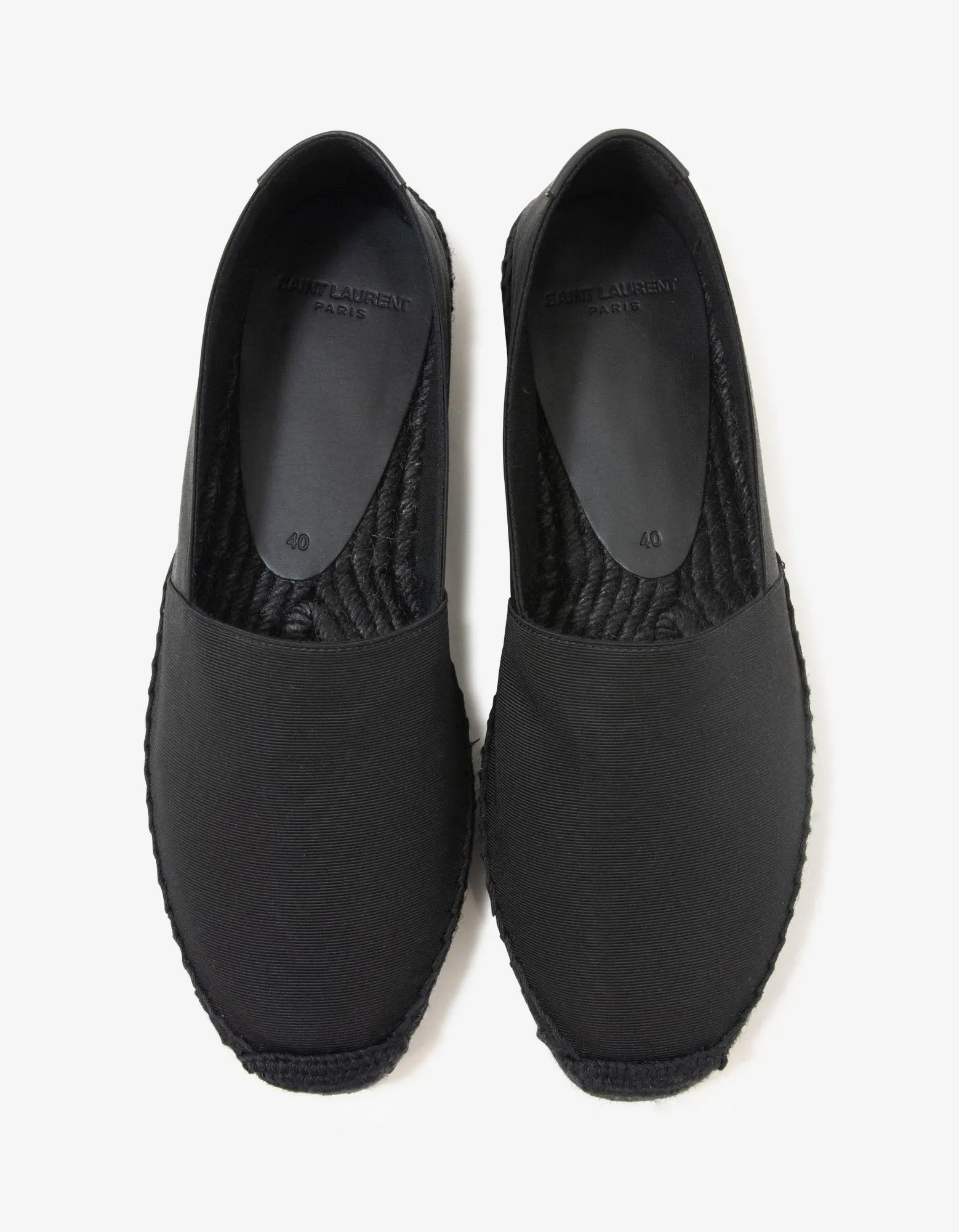 Black Logo Espadrilles