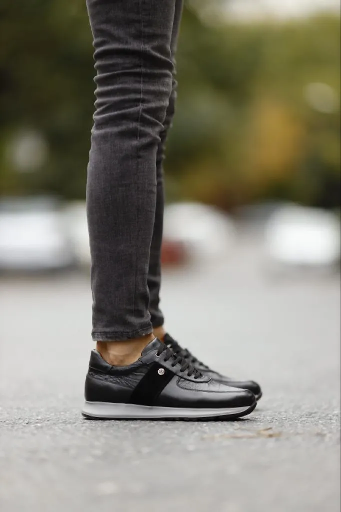 Black Mid Top Sneakers for Men | GentWith.com