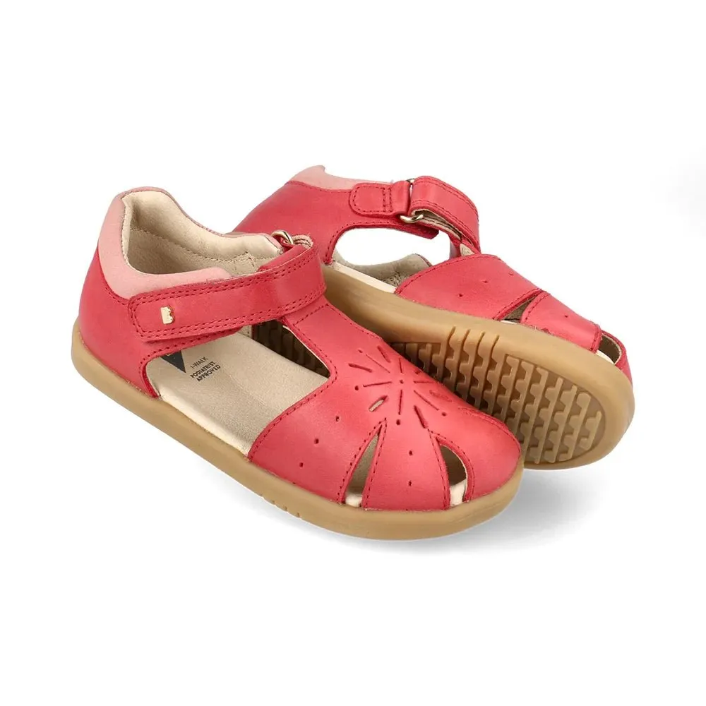 Bobux: I-Walk Compass Girls Sandals - Mineral Red   Rose