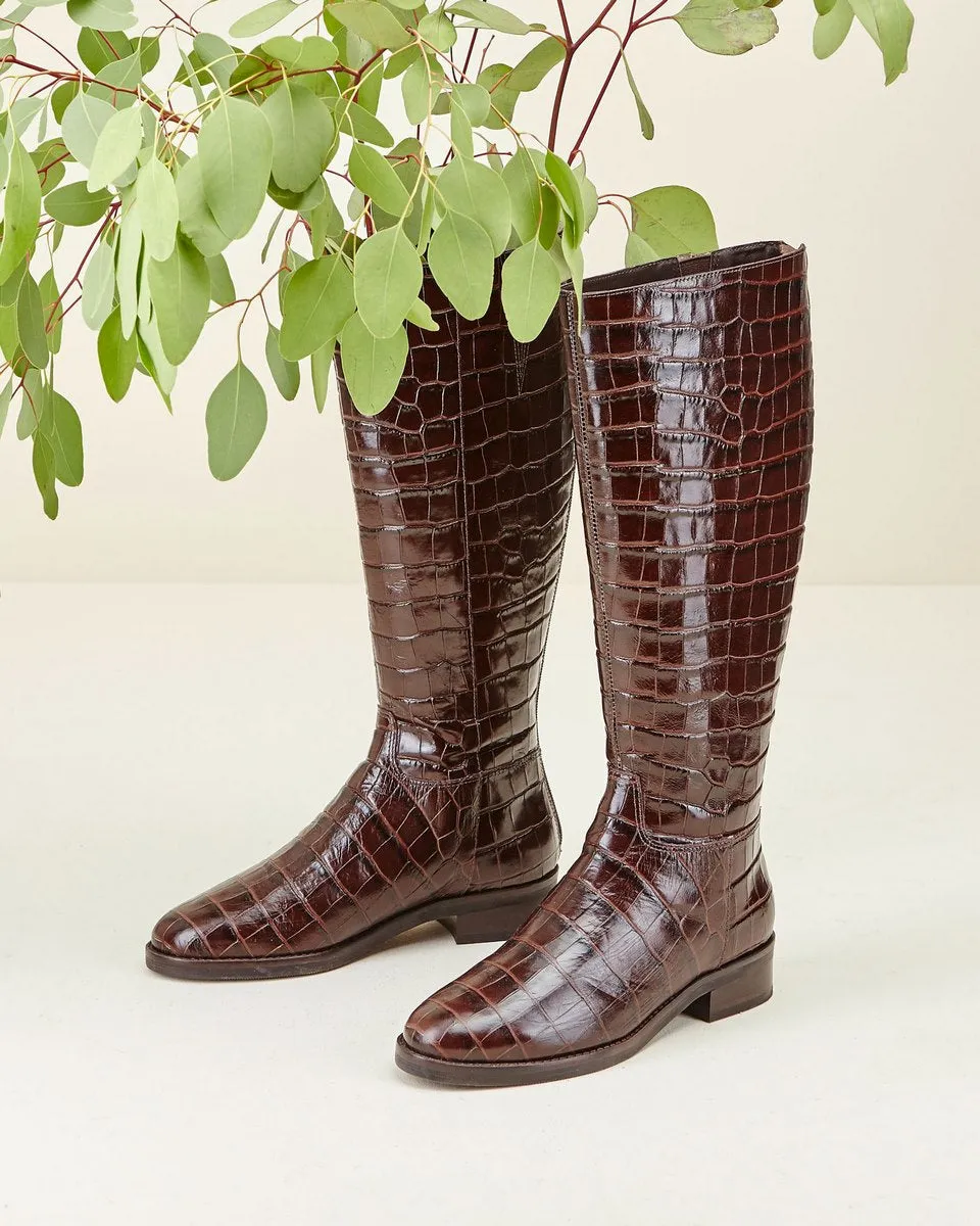 Bottes En Cuir Romiaow - Marron