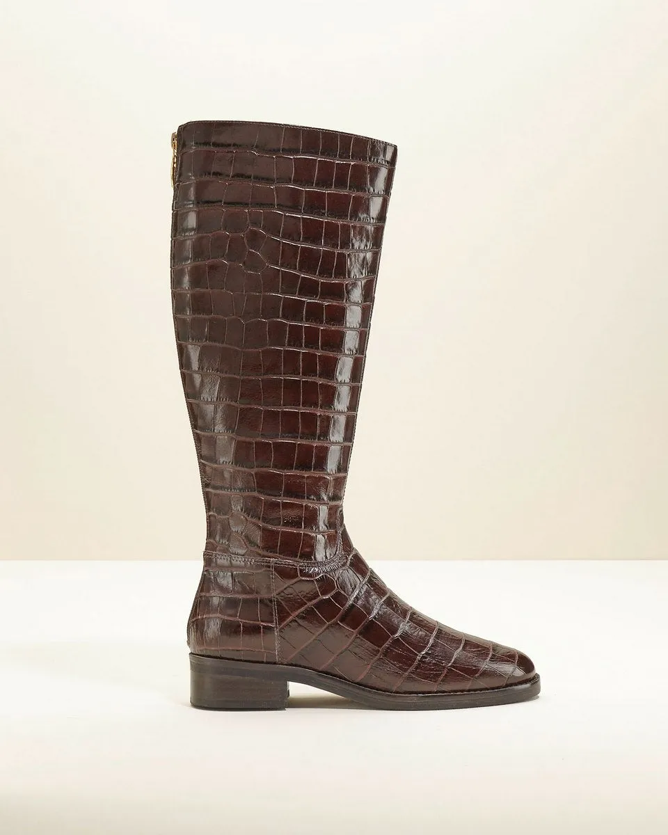 Bottes En Cuir Romiaow - Marron