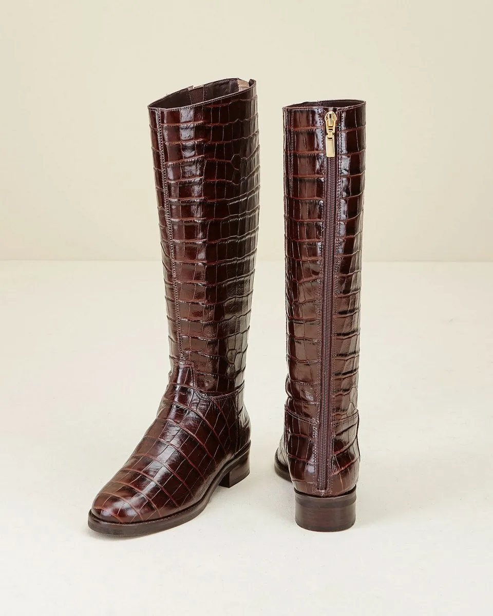 Bottes En Cuir Romiaow - Marron