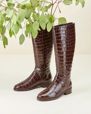 Bottes En Cuir Romiaow - Marron