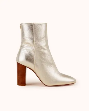 Bottines En Cuir Lexica - Doré