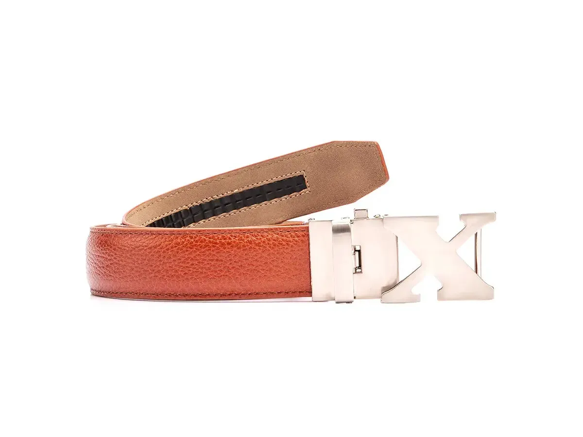 Boxto Golf Men's Full Grain Leather Golf Belt - Honey