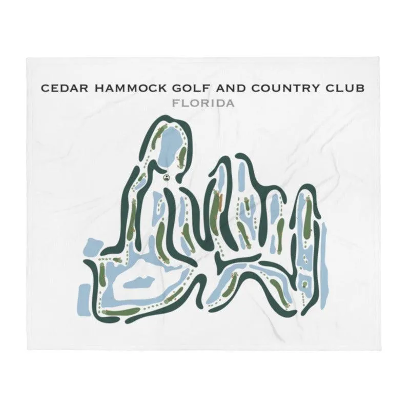 Cedar Hammock Golf and Country Club, Florida - Printed Golf Courses