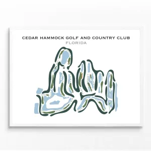 Cedar Hammock Golf and Country Club, Florida - Printed Golf Courses