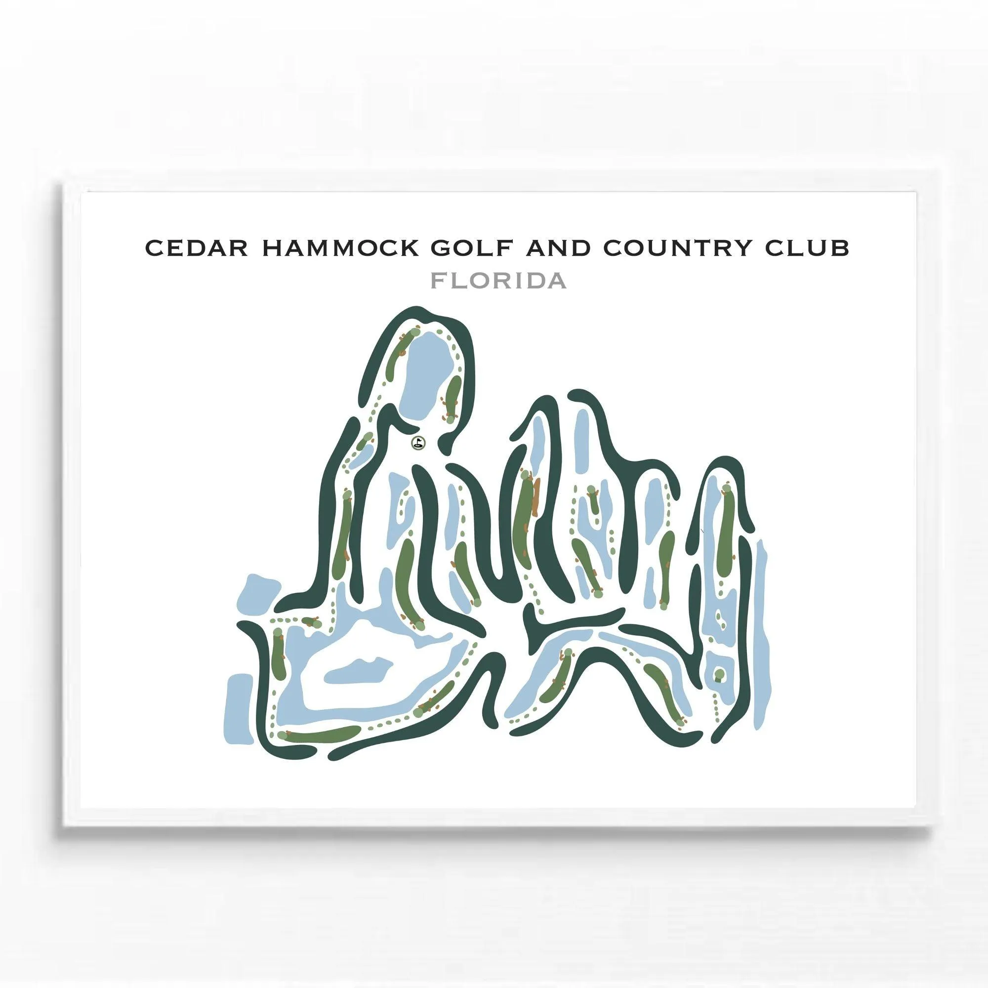 Cedar Hammock Golf and Country Club, Florida - Printed Golf Courses