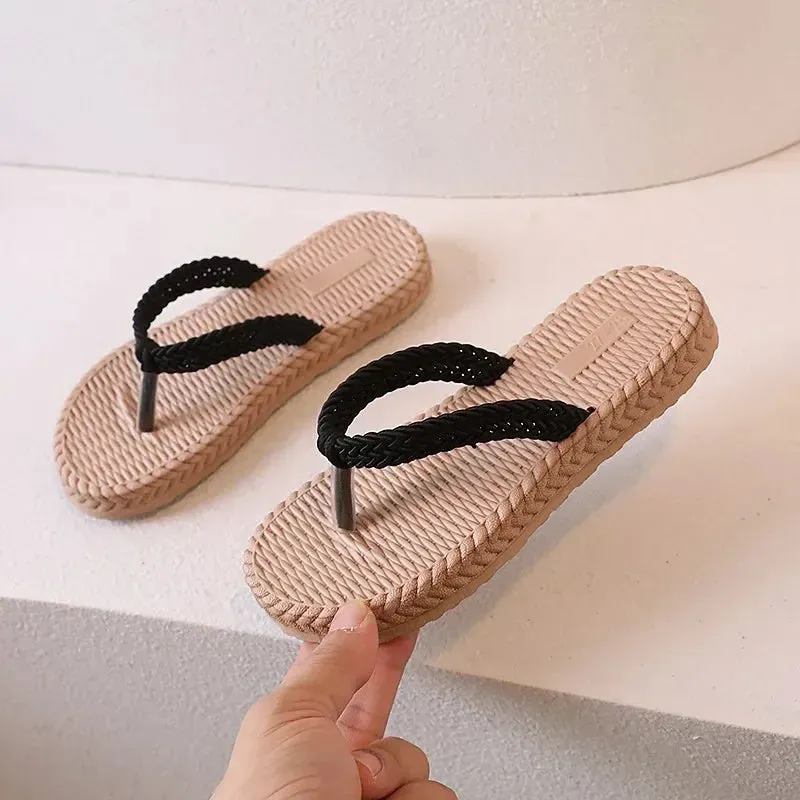 Children Girls Slippers 2024 Summer New Fashion Comfortable Soft Sole Holiday Style Flip Flop Non-slip Versatile Beach Shoes