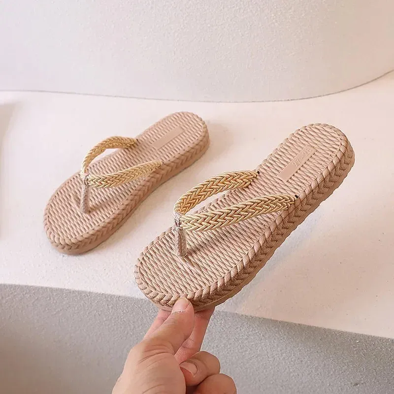 Children Girls Slippers 2024 Summer New Fashion Comfortable Soft Sole Holiday Style Flip Flop Non-slip Versatile Beach Shoes