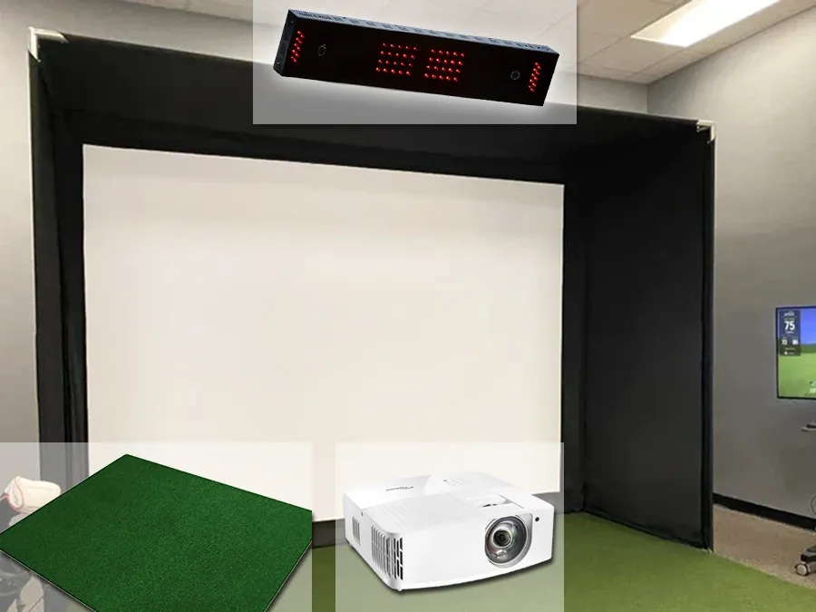 Complete Golf Simulator Packages with Uneekor Eye XO and 16:9 SuperBay