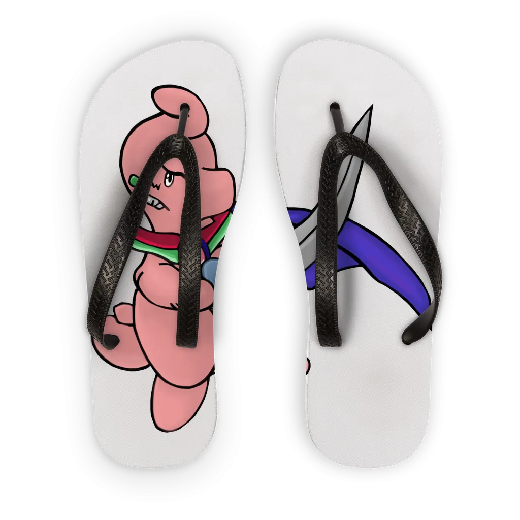 Curswordsman Kids Flip Flops