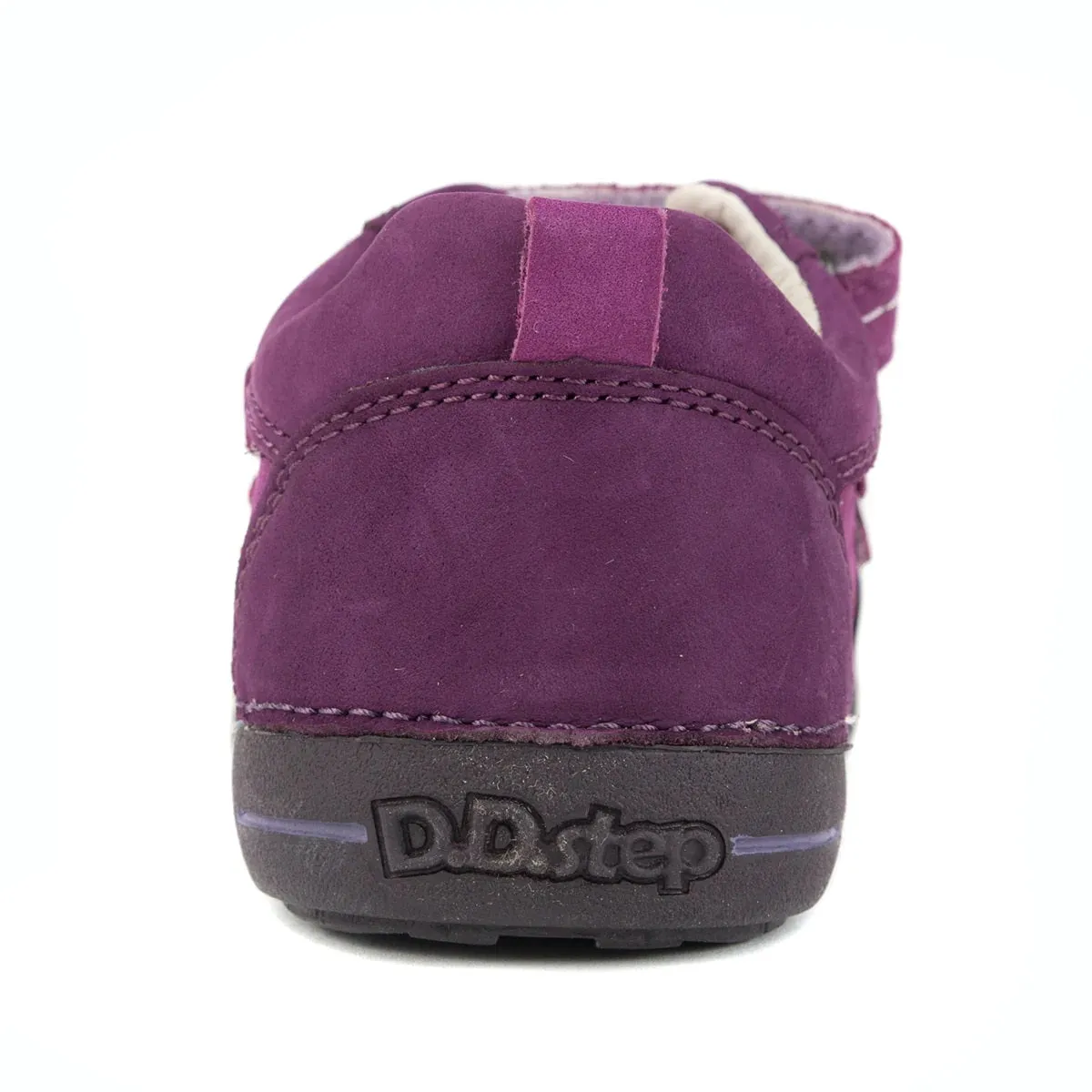 D.D. Step Little/Big Kid Girl Double Strap Shoes Purple - Supportive Leather From Europe Kids Orthopedic