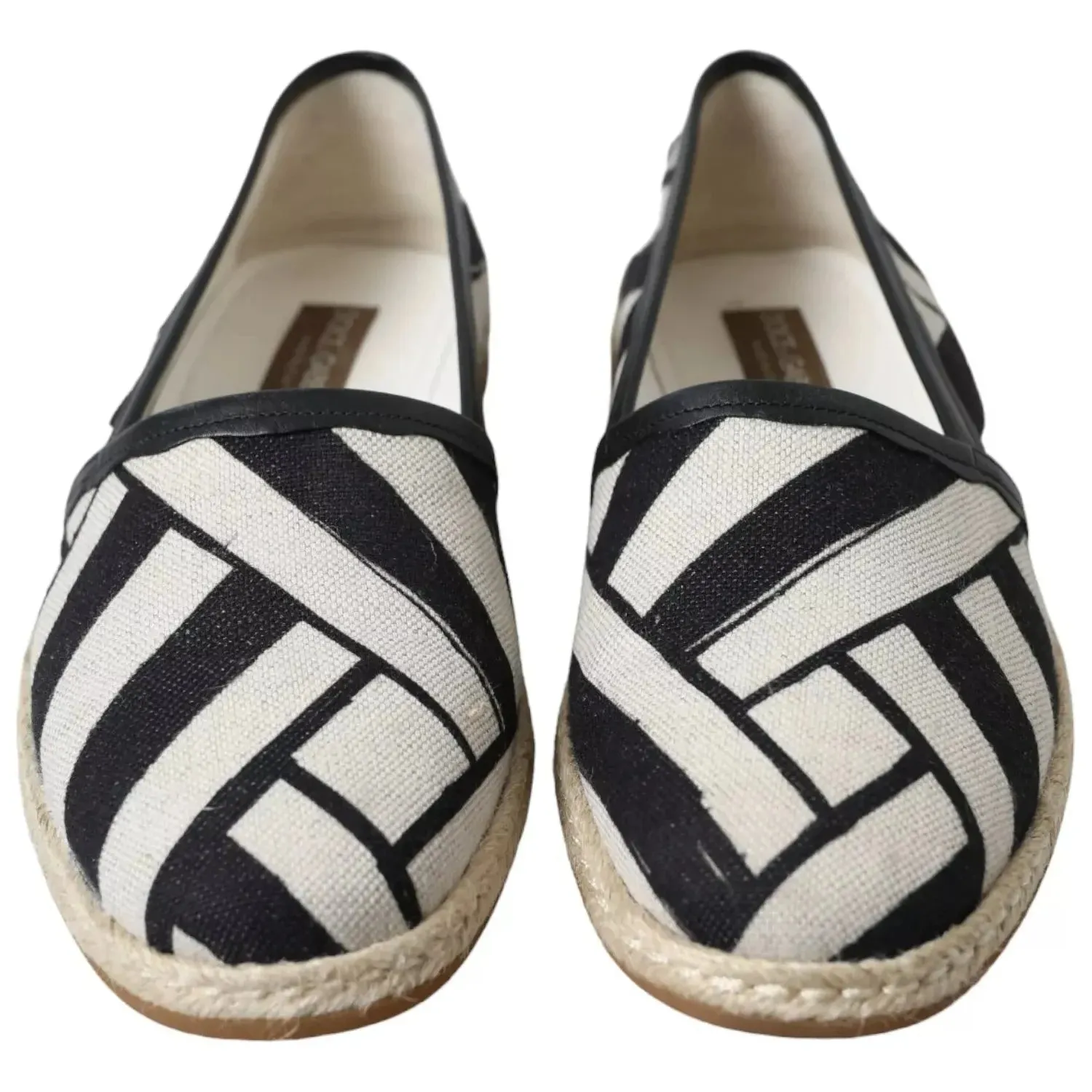 Dolce & Gabbana Elegant Striped Leather Espadrilles