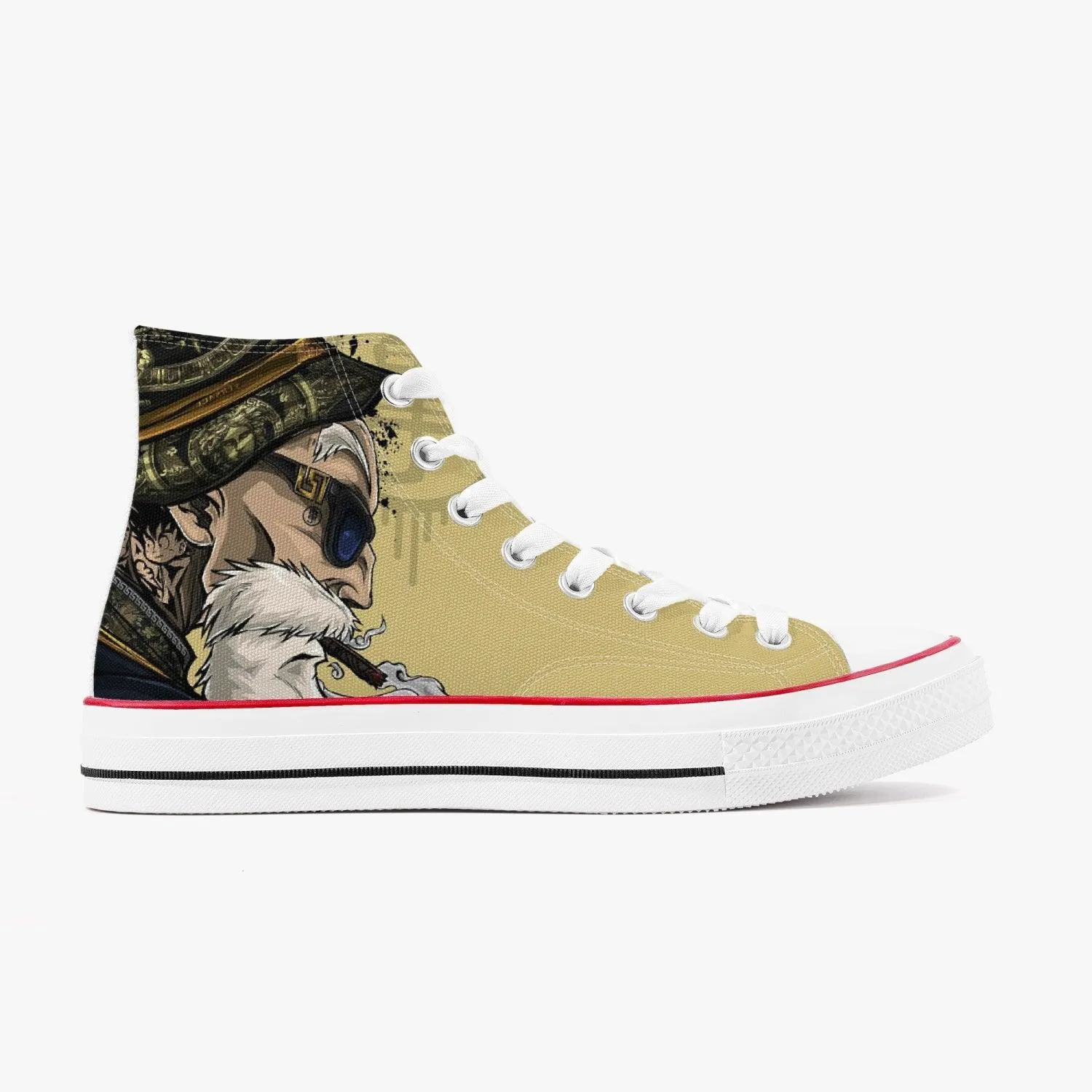 Dragonball Z Master Roshi A-Star High White Anime Shoes