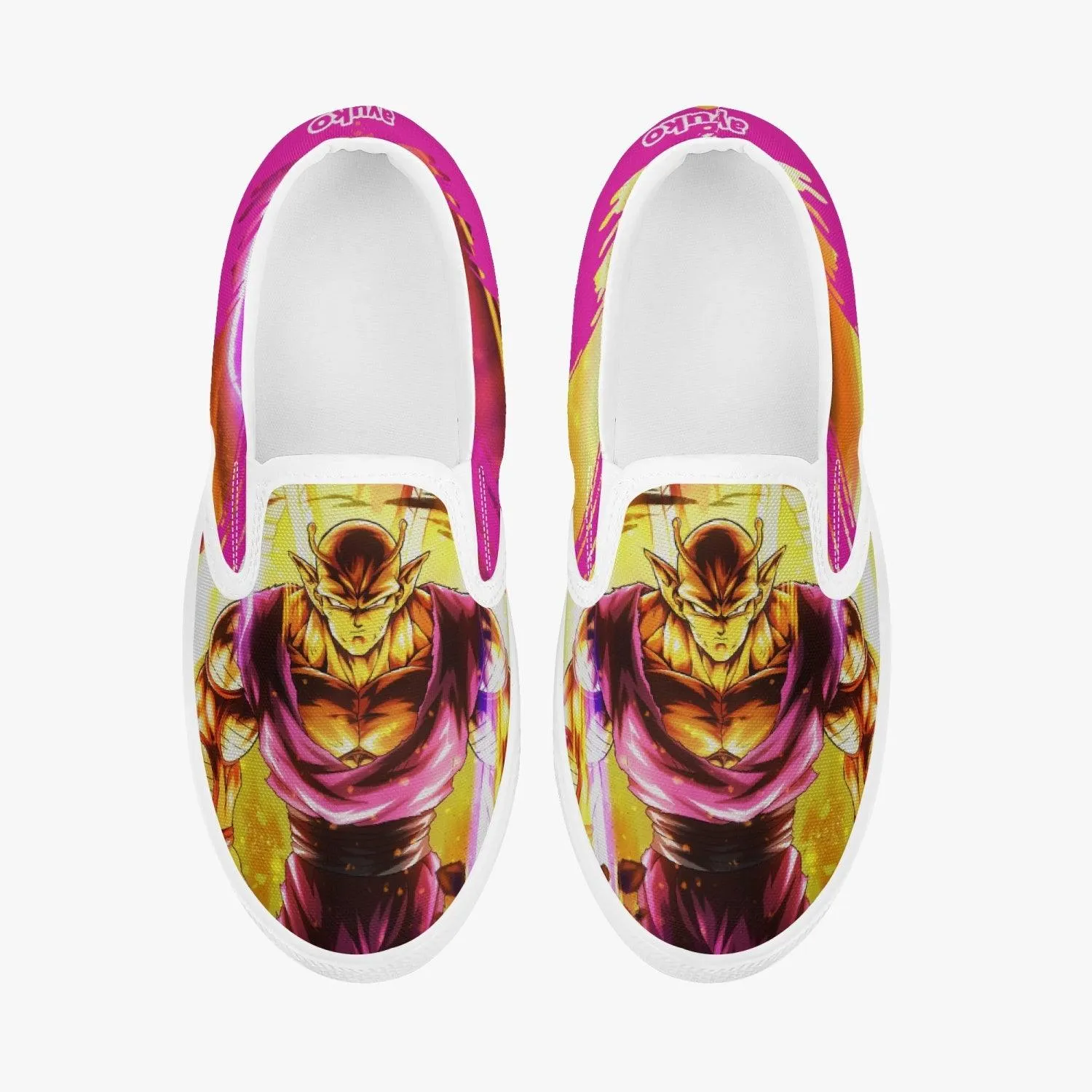 Dragonball Z Orange Piccolo Kids Slipons Anime Shoes