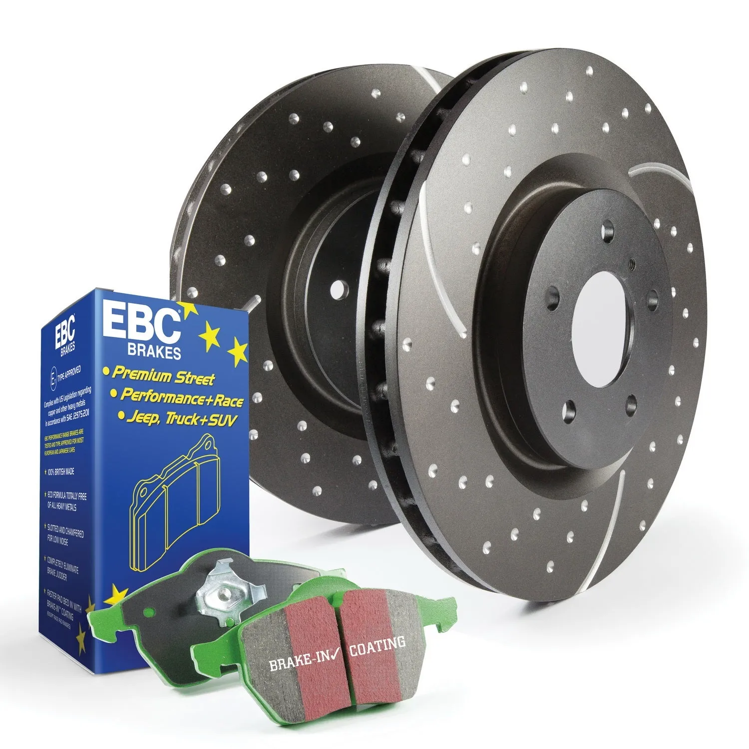 EBC Brakes S10KR1209 S10 Kits Greenstuff 2000 and GD Rotors