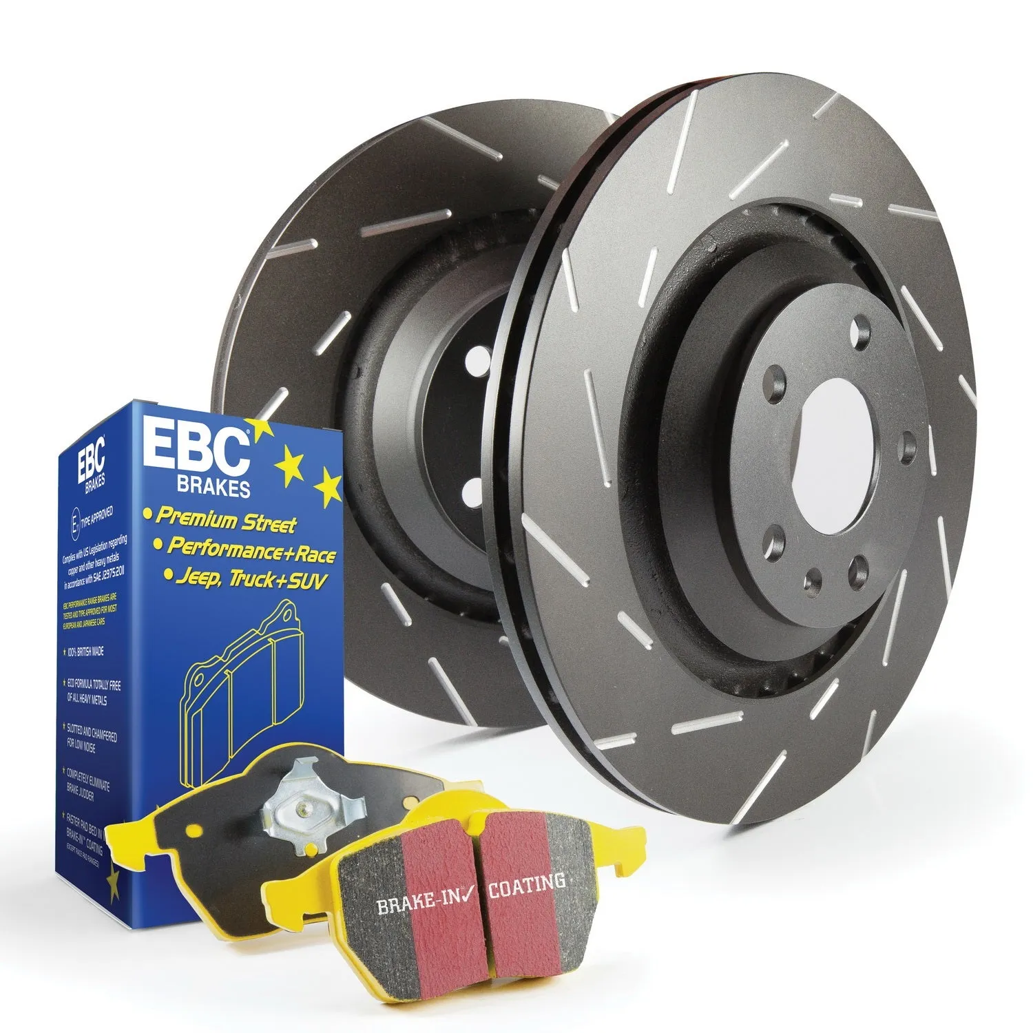 EBC Brakes S9KR1255 S9 Kits Yellowstuff and USR Rotors