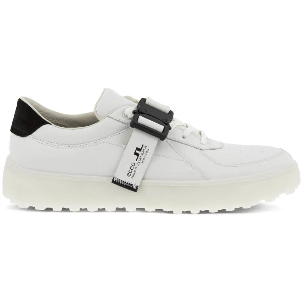 Ecco x J.Lindeberg Mens Golf Tray Buckle Shoes - WHITE