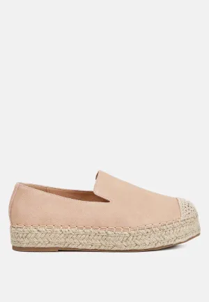 Ellerie Suede Flatform Heel Espadrilles