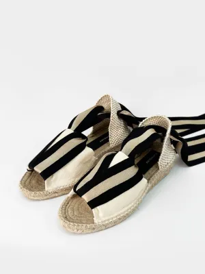 Exclusive three stripe Amalia espadrilles