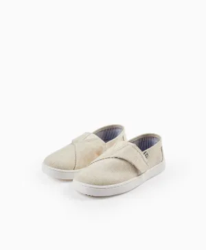 Fabric Espadrilles for Boys, Beige