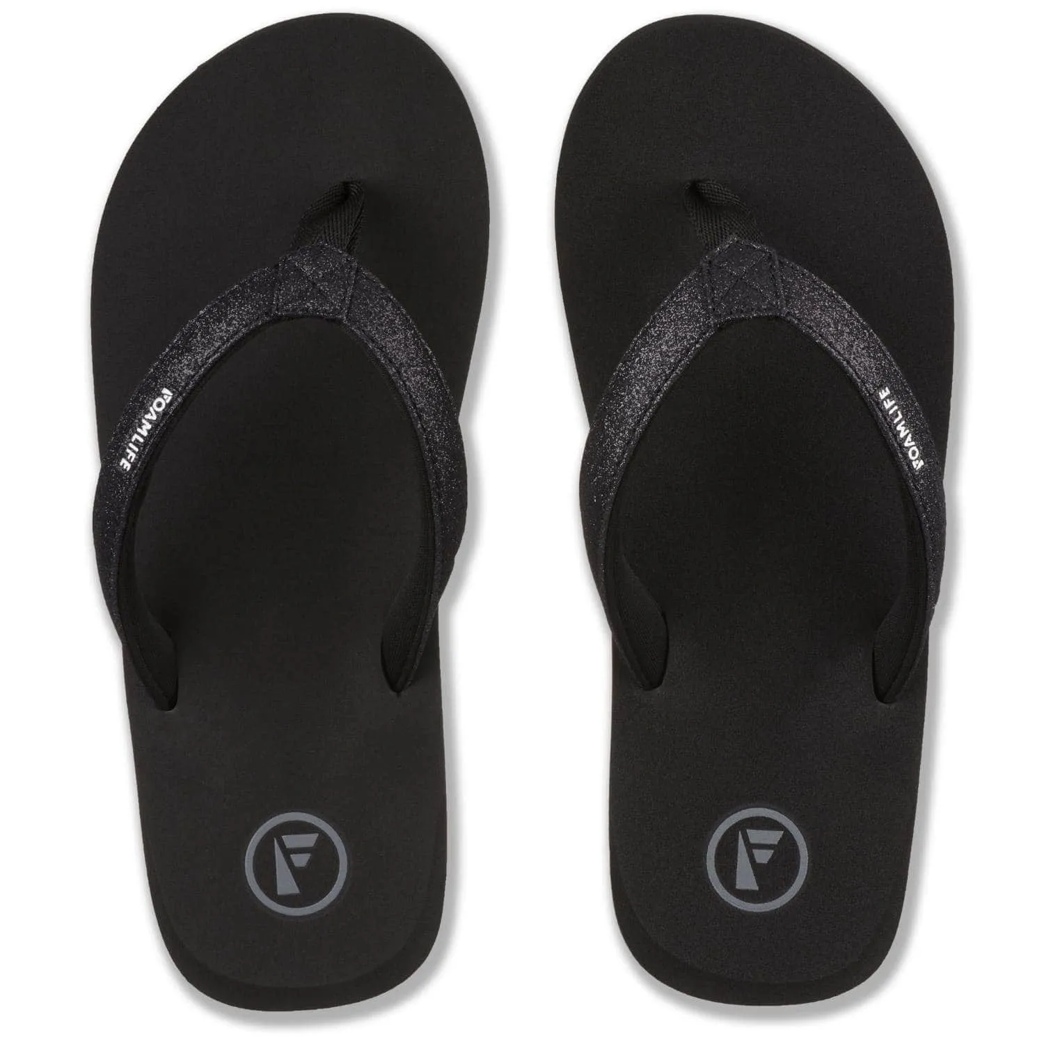 Foamlife Womens Zani Flip Flops - Black