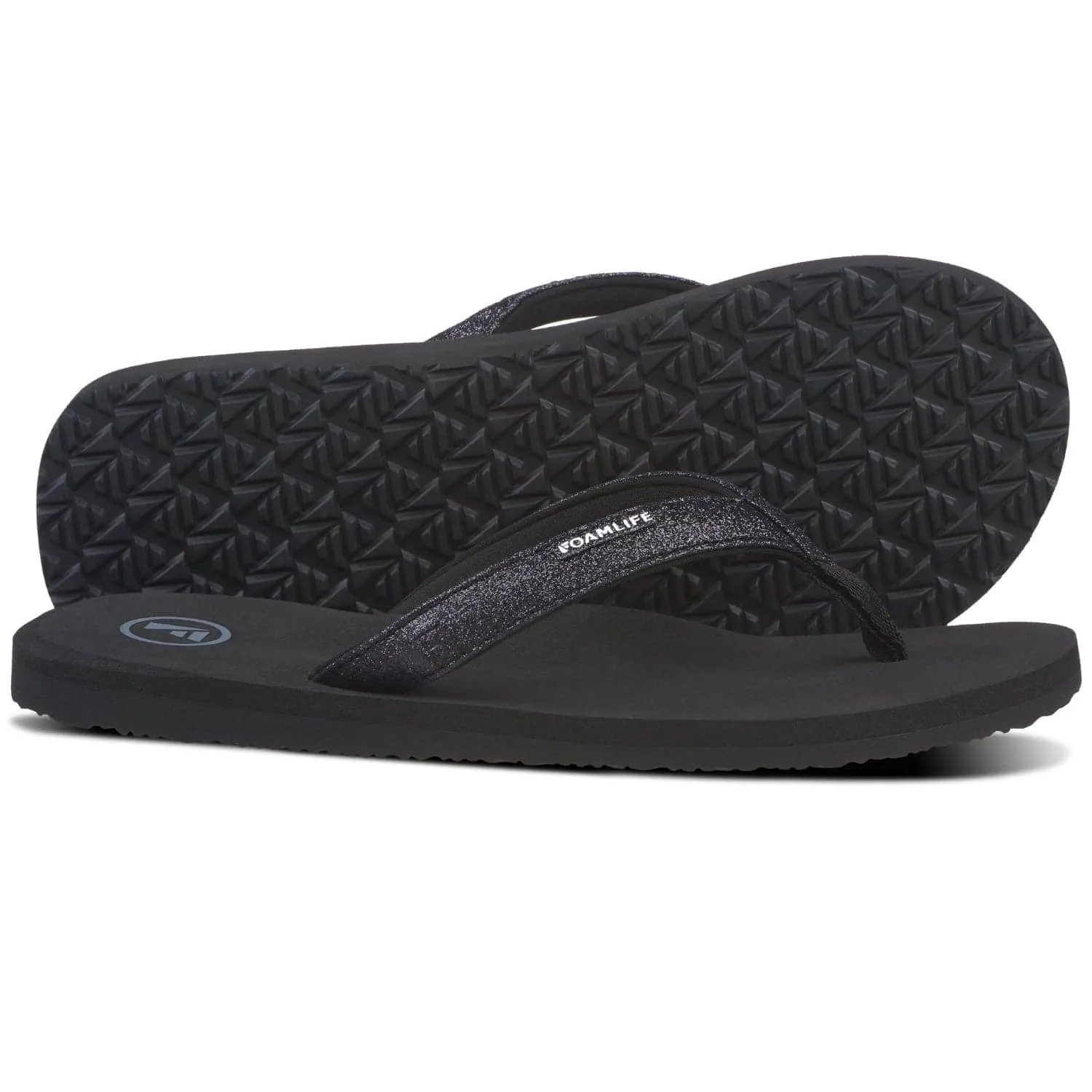 Foamlife Womens Zani Flip Flops - Black