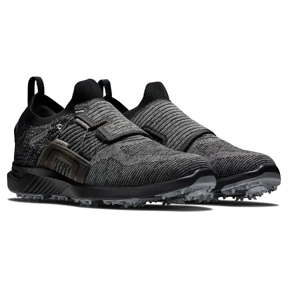 FootJoy Hyperflex BOA Spiked Shoes - Black/Charcoal/Silver