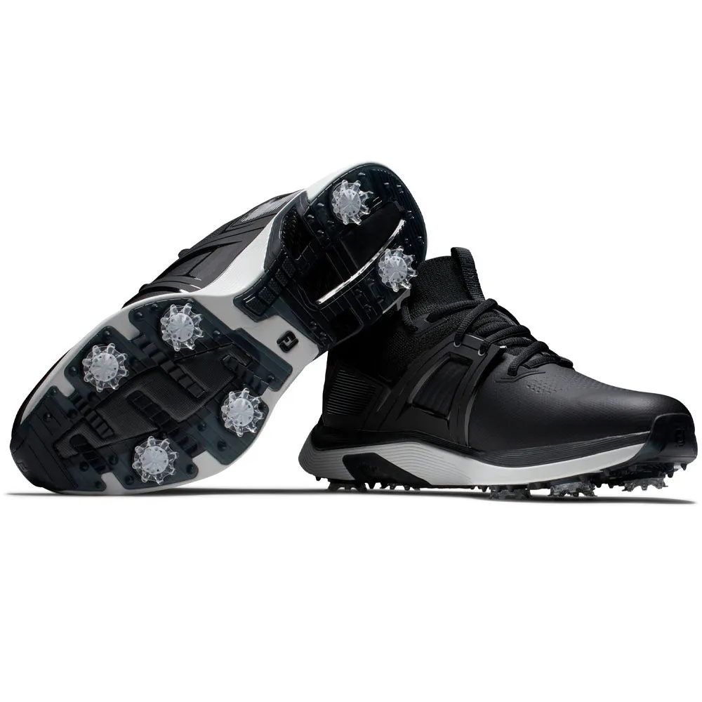 FootJoy Hyperflex Carbon Spiked Waterproof Shoes - Black/White/Grey